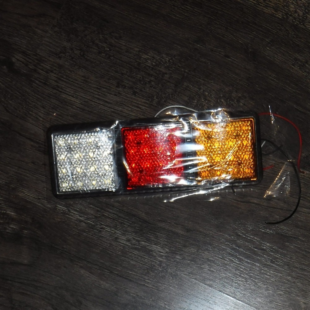 LED Trailer Tail Light‎ Bar 12V 3 Function Stop Turn Signal White Red Amber